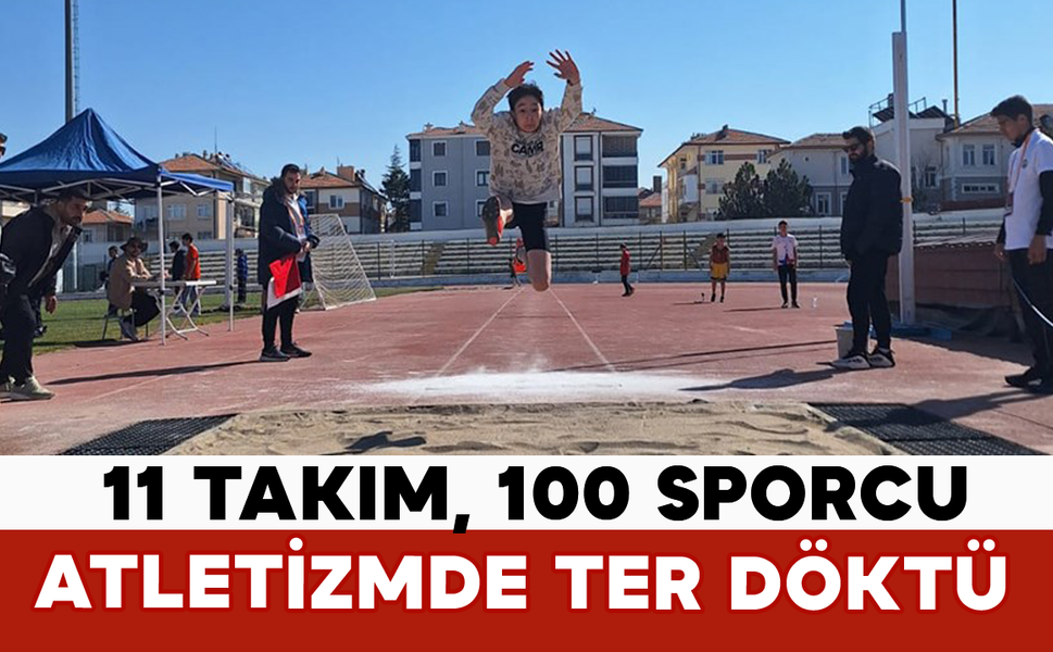 11 Takım, 100 Sporcu Atletizmde Ter Döktü