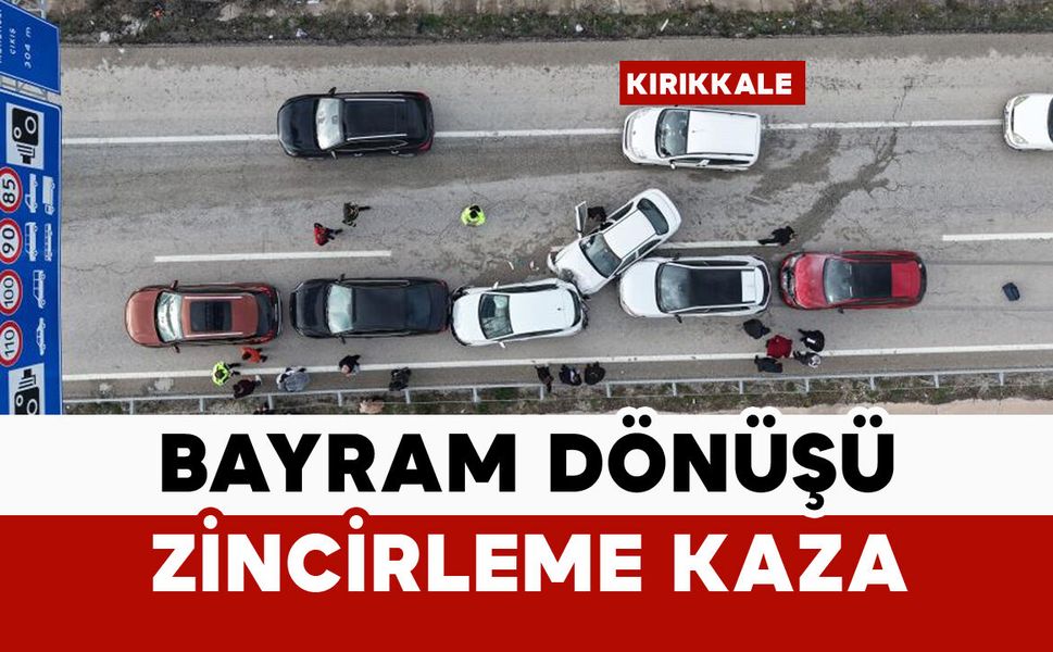 Bayram dönüşü zincirleme kaza: 3 yaralı