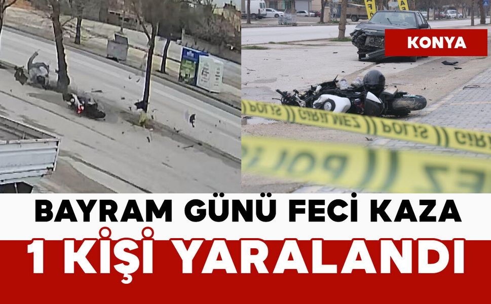 Bayramda feci kazada yaralandı