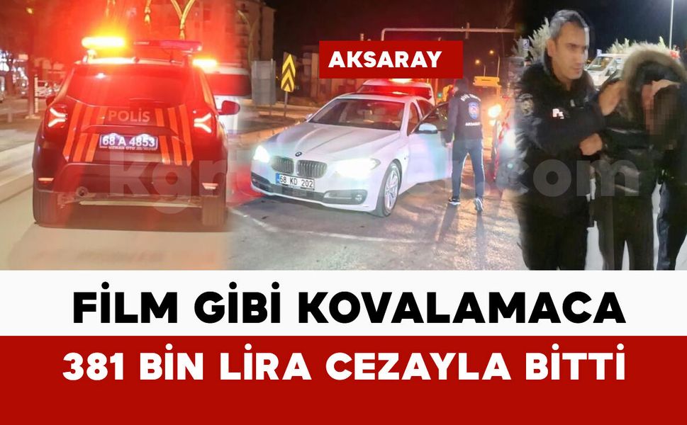 Çocuk sürücü ile polisin kovalamacası 381 bin lira cezayla bitti