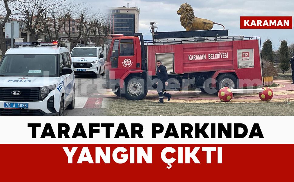 Taraftar Parkı’ndaki yangın itfaiye ekiplerince söndürüldü