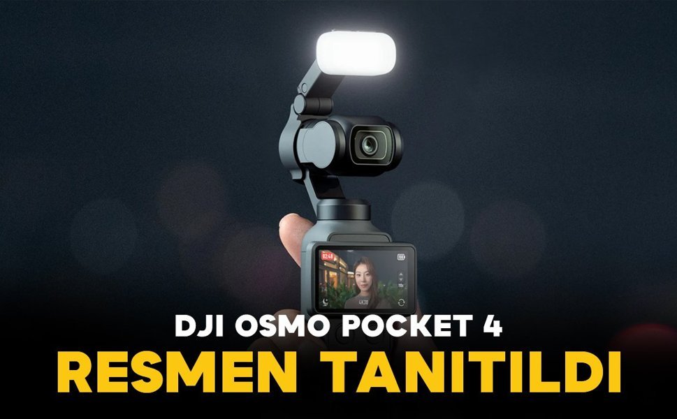 DJI Osmo Pocket 4 Sahneye Çıktı: 4K 240 FPS 1 İnç Sensör