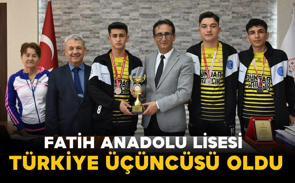 Fatih Anadolu Lisesi Türkiye Üçüncüsü Oldu