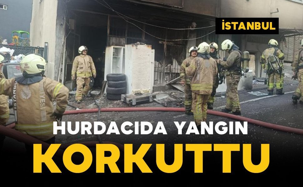 Hurdacıda yangın korkuttu