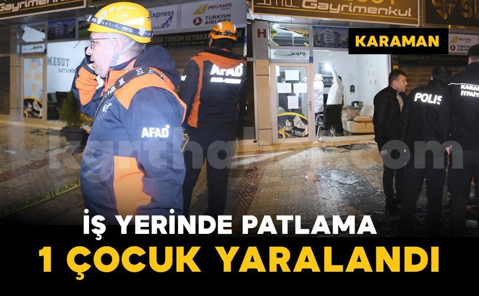 İş yerinde çakmak gazı bomba gibi patladı: 1 çocuk yaralandı