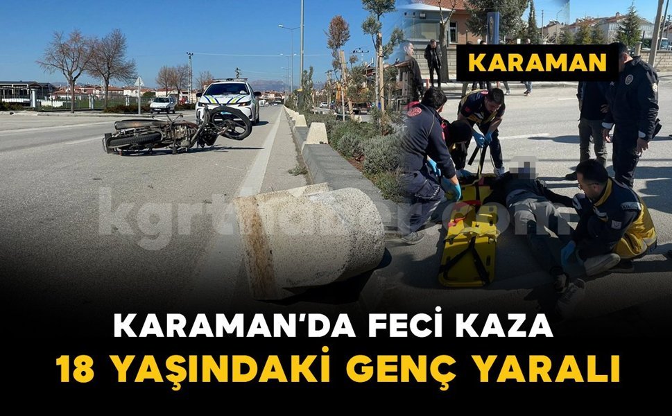 Otomobille çarpışan motosiklet karşı şeride sürüklendi: 1 yaralı