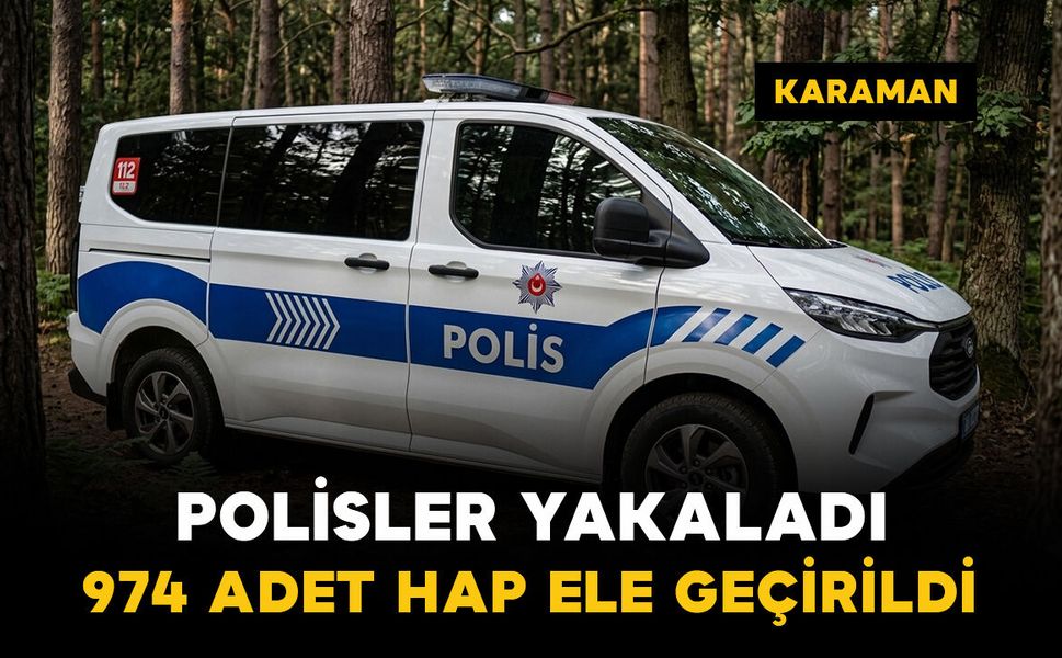 Kovalamaca elma bahçesinde bitti: 974 adet sentetik ecza ele geçirildi