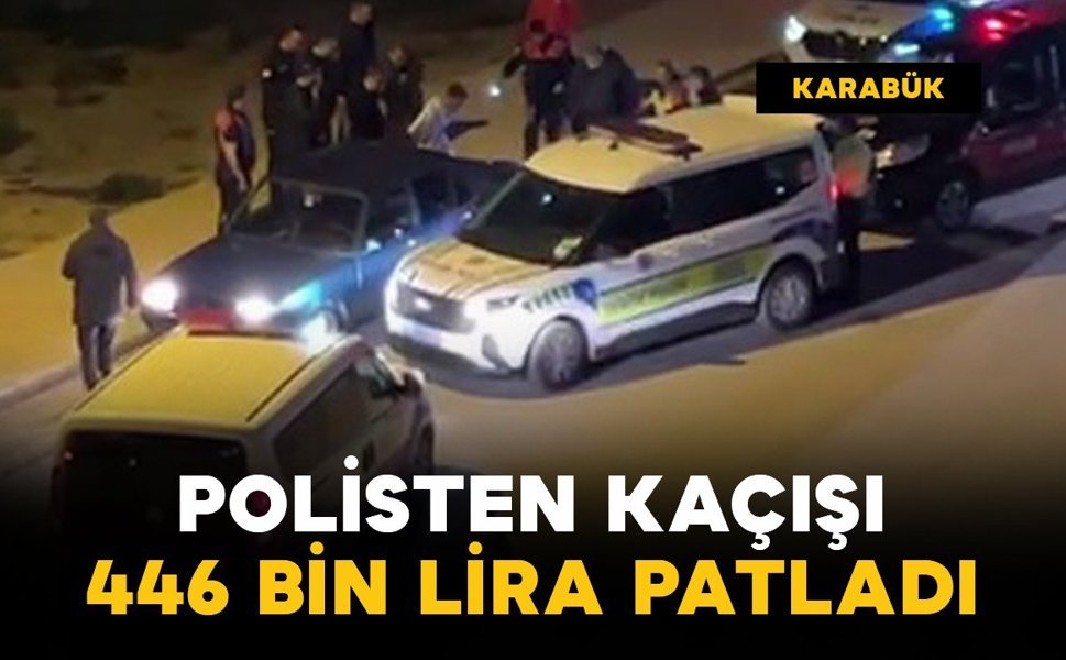 Polisten kaçışı 446 bin liraya patladı