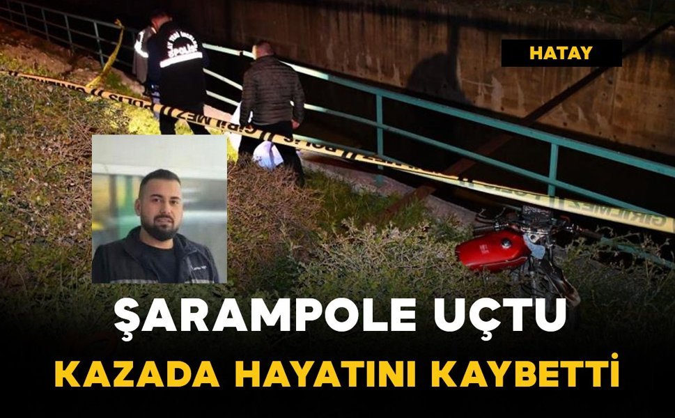 Şarampole uçan motosikletli genç öldü