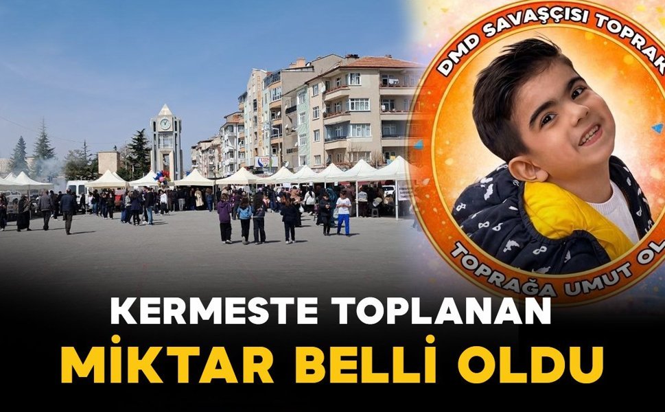 Toprak için düzenlenen kermeste 2 milyon 300 bin lira toplandı