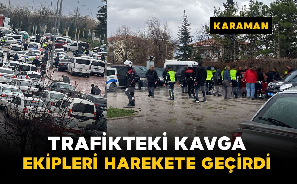 Trafik ışıklarındaki kavga kısa sürede büyüdü