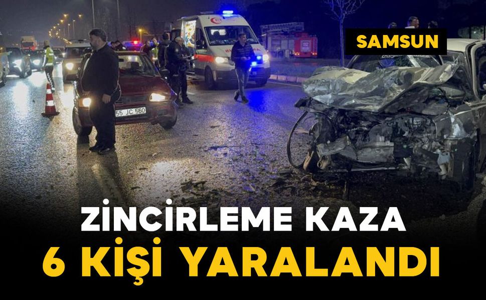 Zincirleme trafik kazası: 6 yaralı