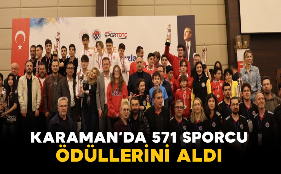 Karaman’da 571 Sporcu Ödüllerini Aldı
