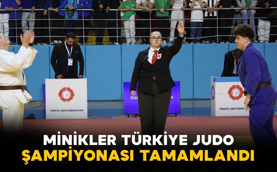Karaman’da Minikler Türkiye Judo Şampiyonası Tamamlandı