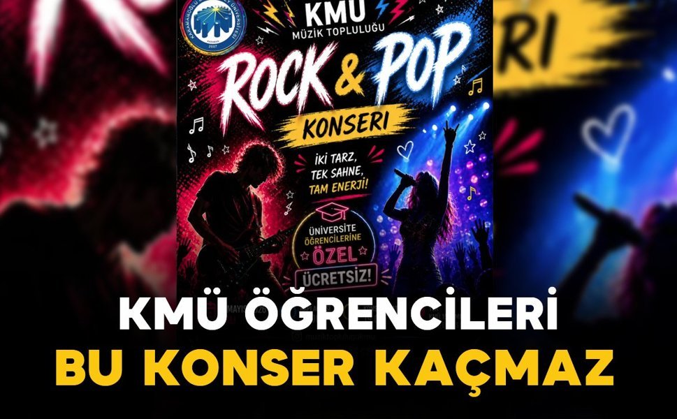 KMÜ öğrencilerinin heyecanla beklediği konser için geri sayım başladı
