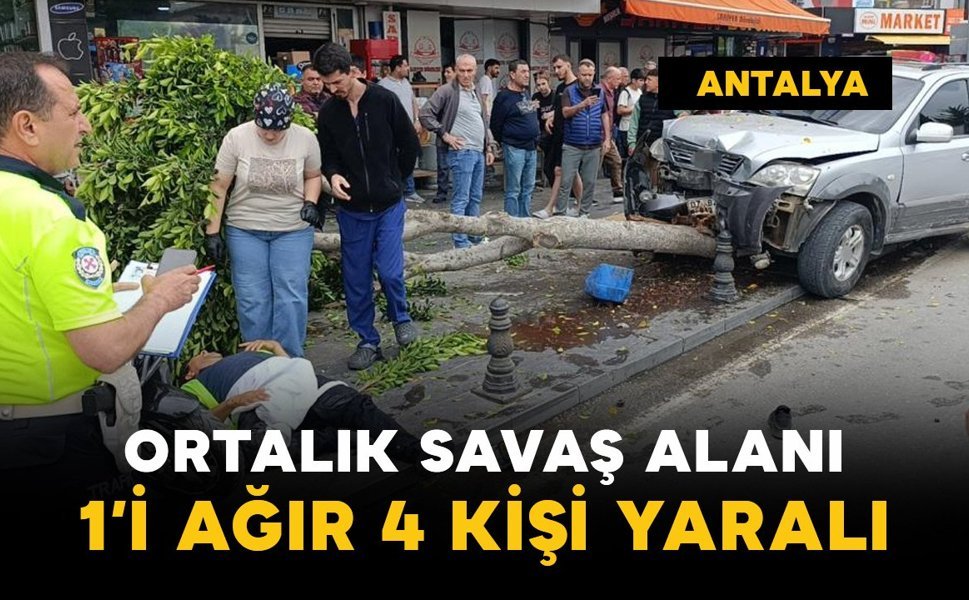 Ortalık savaş alanına döndü: 1'i ağır 4 yaralı