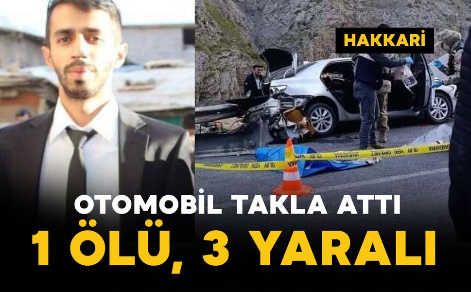 Otomobil takla attı: 1 ölü, 3 yaralı