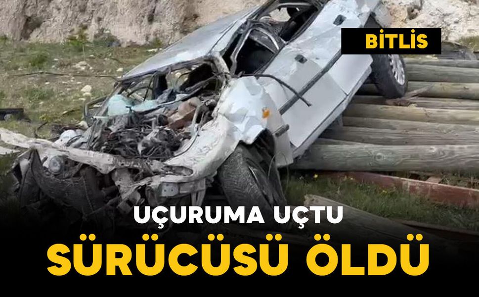 Otomobil uçuruma uçtu: 1 ölü