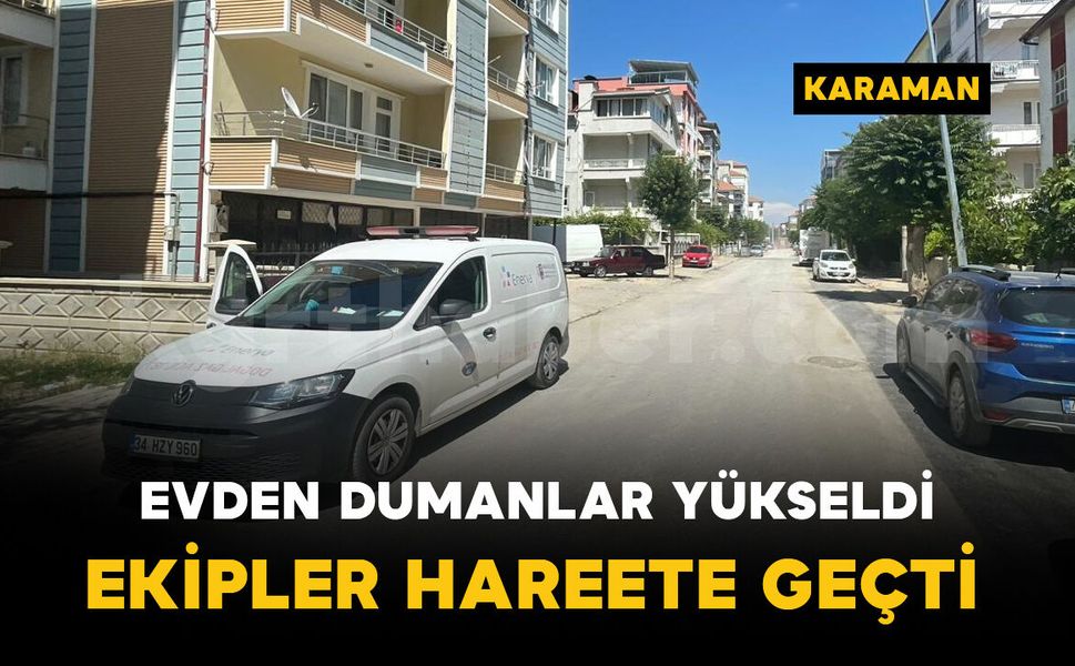 Apartmandan yükselen dumanlar ekipleri harekete geçirdi