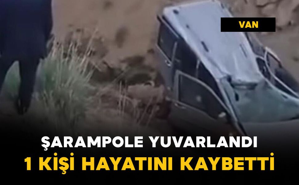 Araç şarampole yuvarlandı: 1 ölü