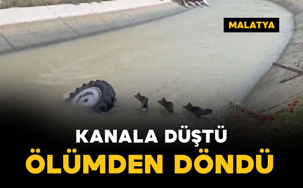 Kanala düştü: ölümden döndü