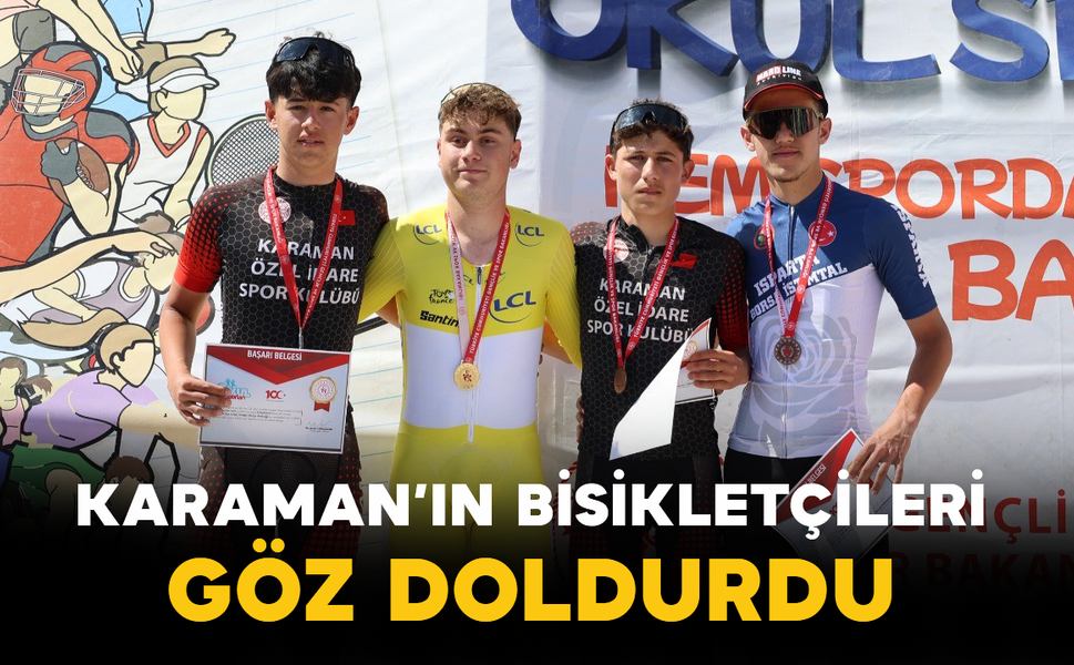 Karaman’ın Bisikletçileri Göz Doldurdu