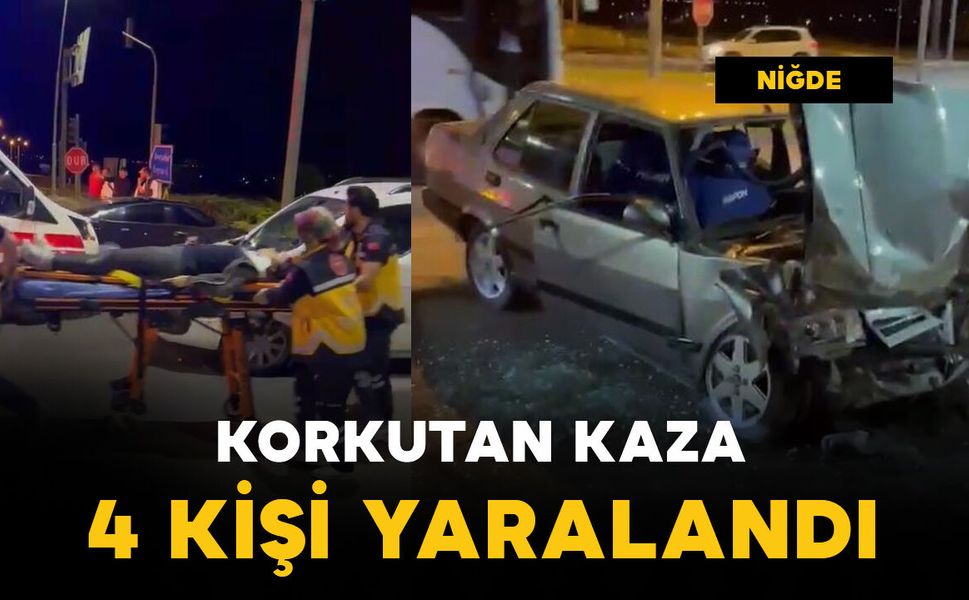 Korkutan kaza: 4 yaralı