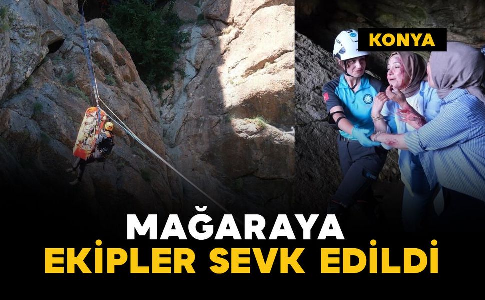 Mağaraya ekipler sevk edildi