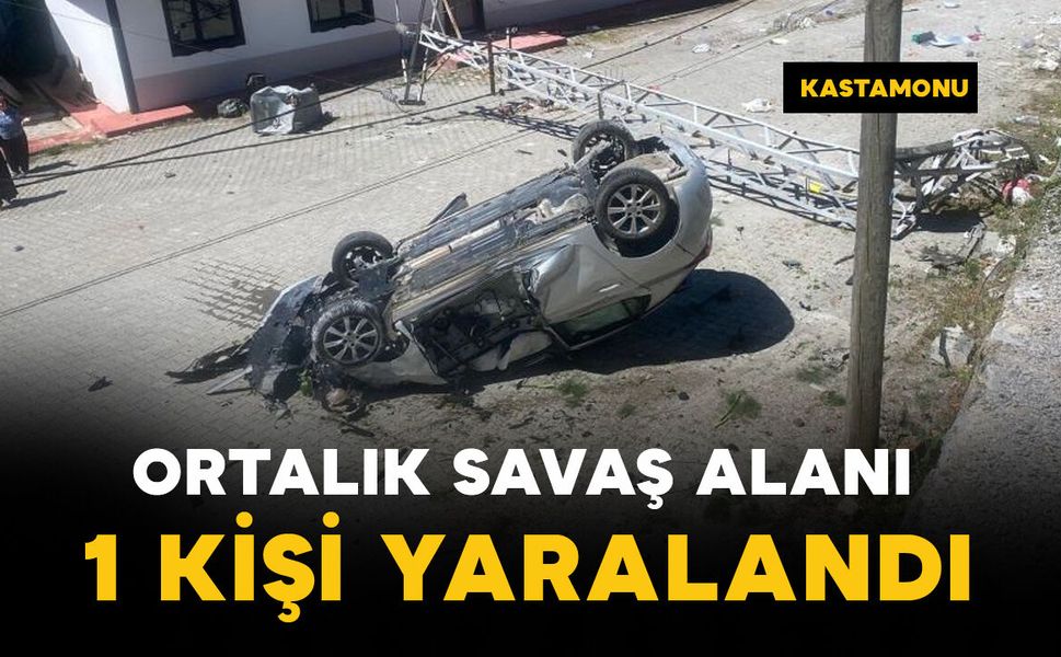 Ortalık savaş alanına döndü: 1 yaralı