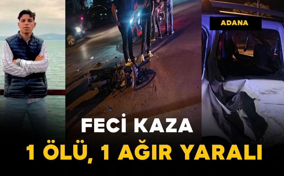 Otomobil ile motosiklet çarpıştı: 1 ölü, 1 ağır yaralı