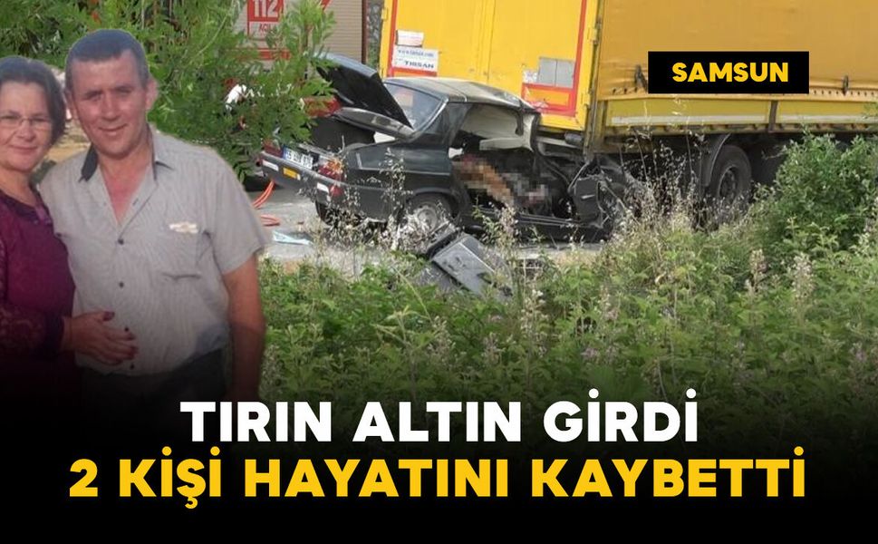 Park halindeki tıra çarptı: 2 ölü