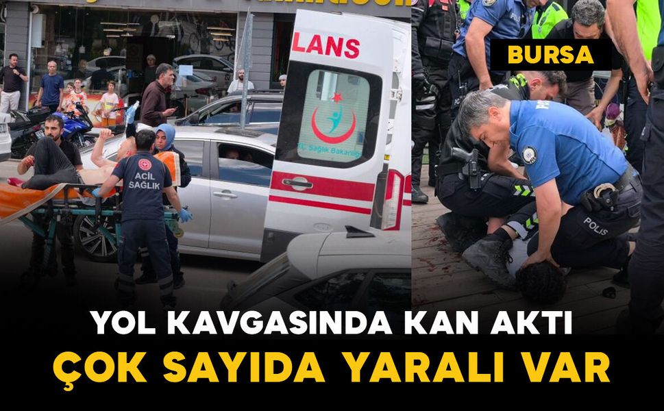 Yol kavgasında kan aktı: çok sayıda yaralı var