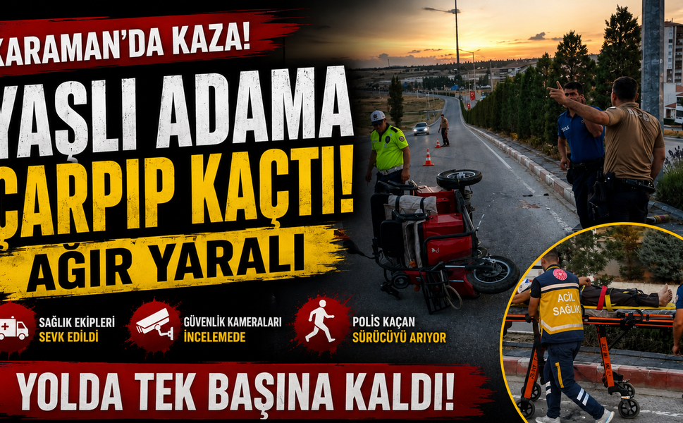 Yaşlı adam ağır yaralı: sürücü kaçtı