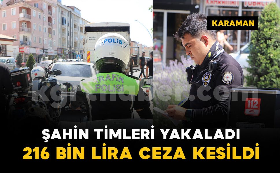 Abartı egzozlu araca ve ehliyetsiz sürücüsüne ceza yağdı