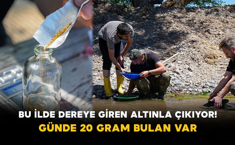 Ankara Derelerinde Günde 20 Gram Altın Buluyorlar