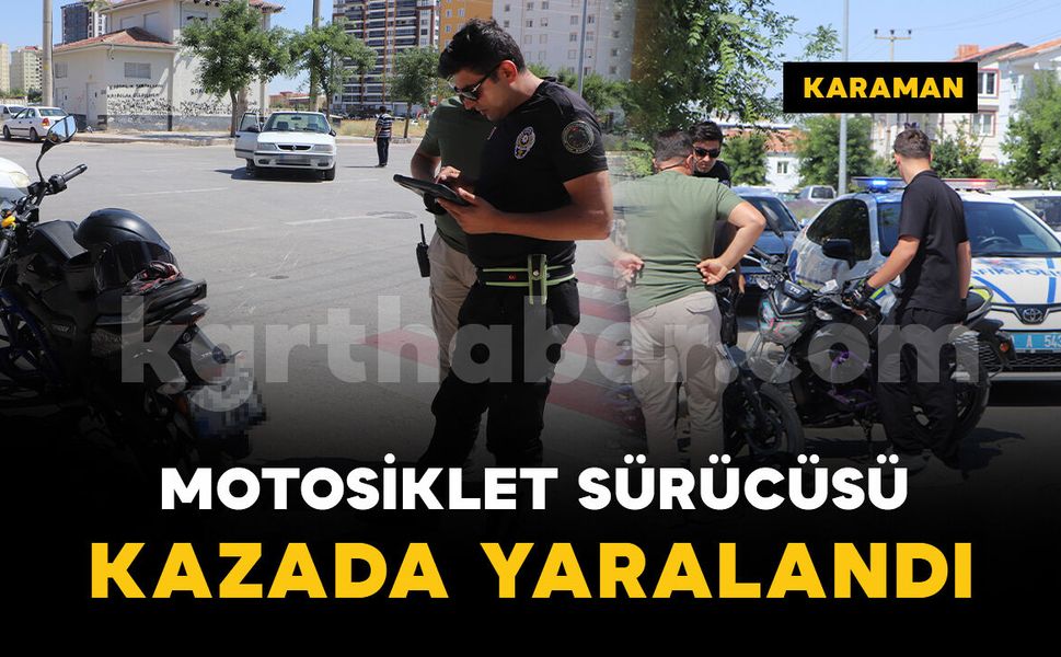 Bulvarda otomobil ile motosiklet çarpıştı: 1 yaralı