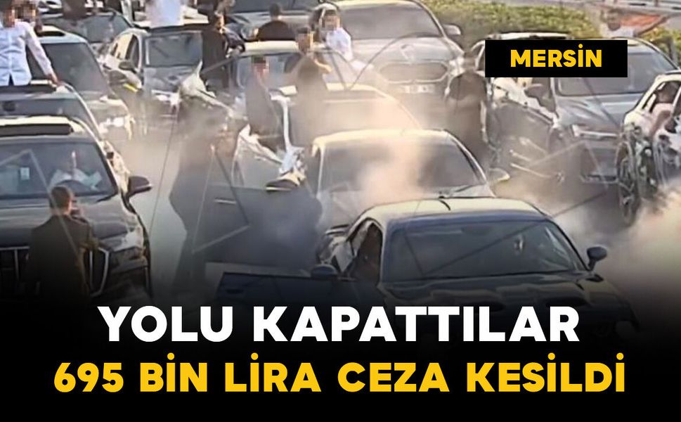 Düğün konvoyunda yolu kapatanlar cezadan kaçamadı