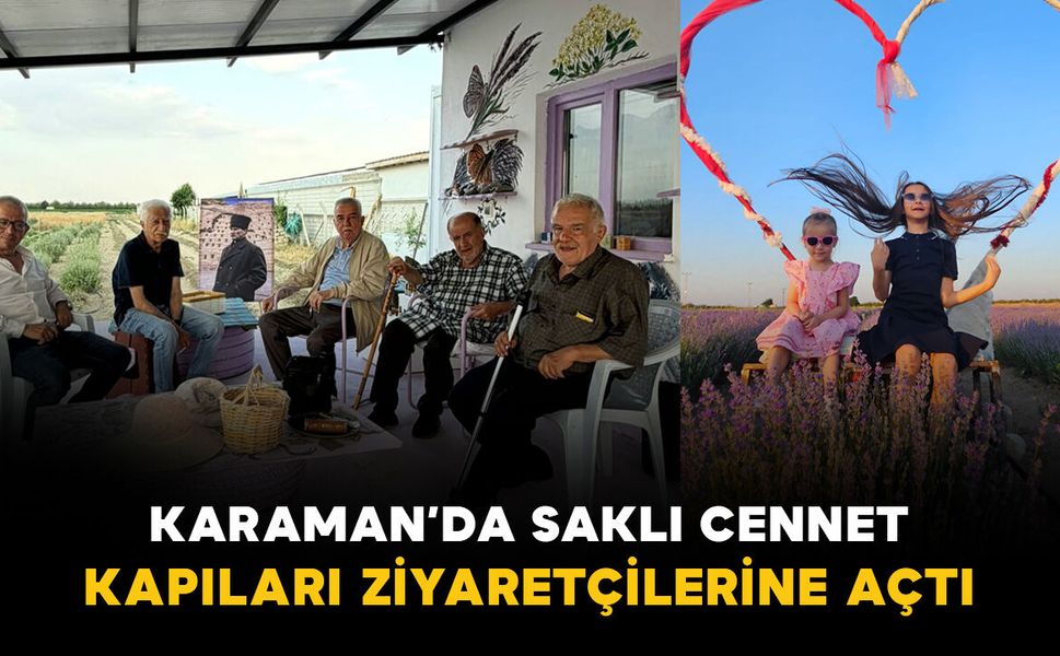 Karaman'da kuraklığa alternatif olan lavanta bahçesi kapılarını ziyarete açtı