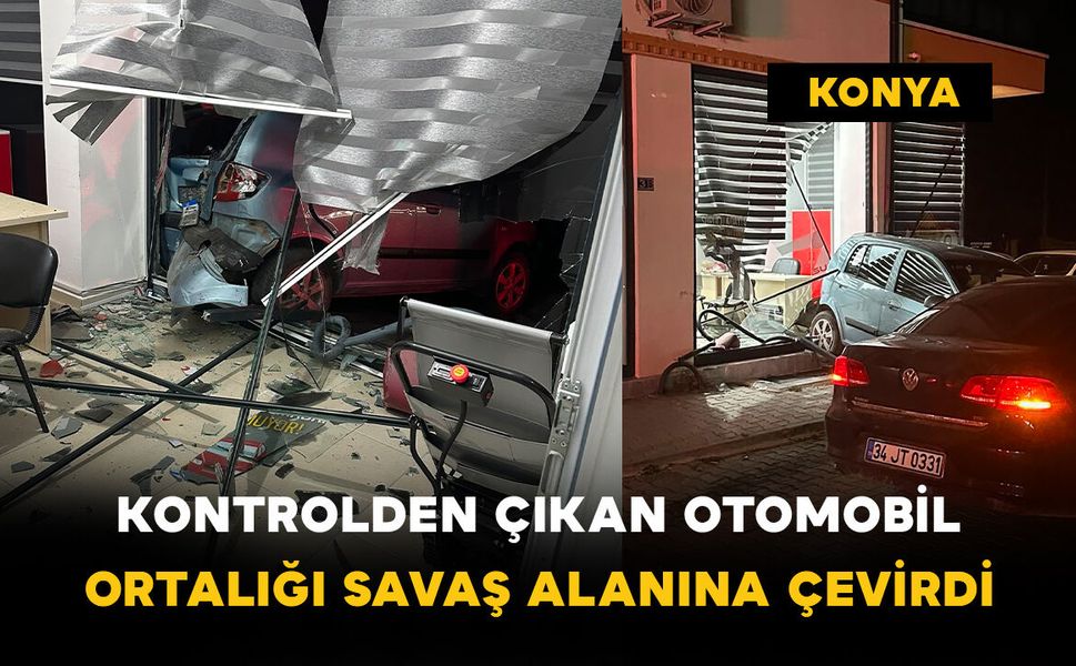 Kontrolden Çıkan Otomobil Ortalığı Savaş Alanına Çevirdi