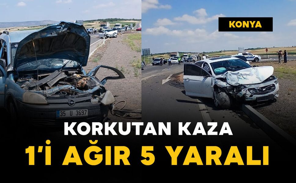 Korkutan kaza: 1’i ağır 5 yaralı
