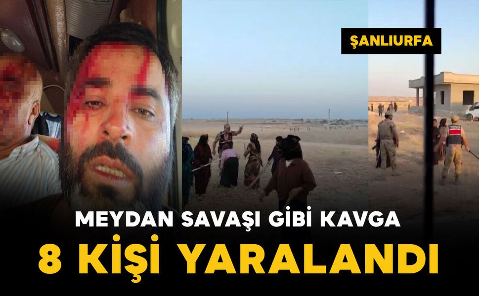 Meydan savaşı gibi kavga: 8 yaralı