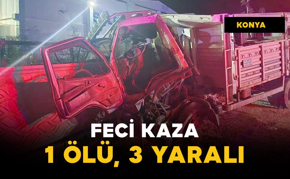 Önce traktöre sonra duvara çarptı: 1 ölü, 3 yaralı