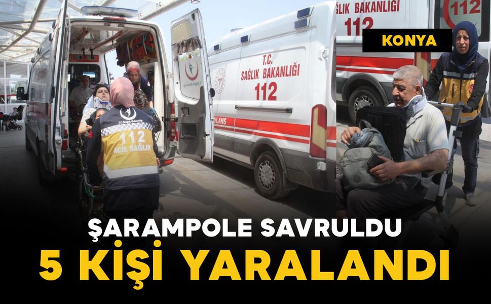 Otomobil şarampole savruldu: 5 yaralı