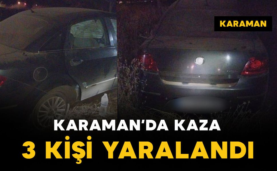 Otomobil yoldan çıktı: 3 kişi yaralandı