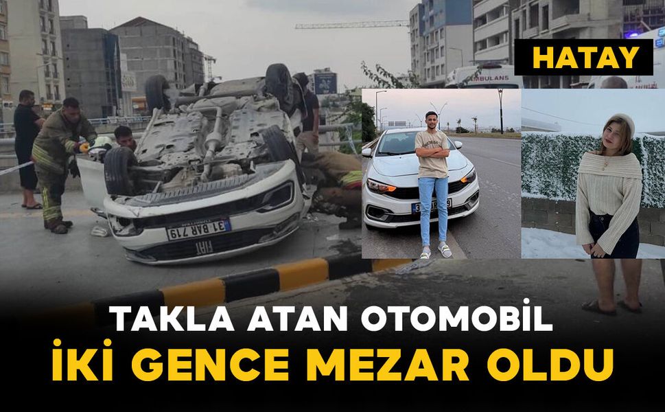 Takla Atan Otomobil İki Gence Mezar Oldu