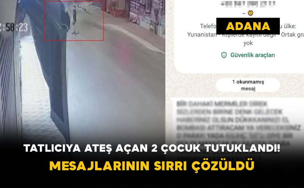 Tatlıcıya Ateş Açan 2 Çocuk Tutuklandı! Mesajlarının Sırrı Çözüldü