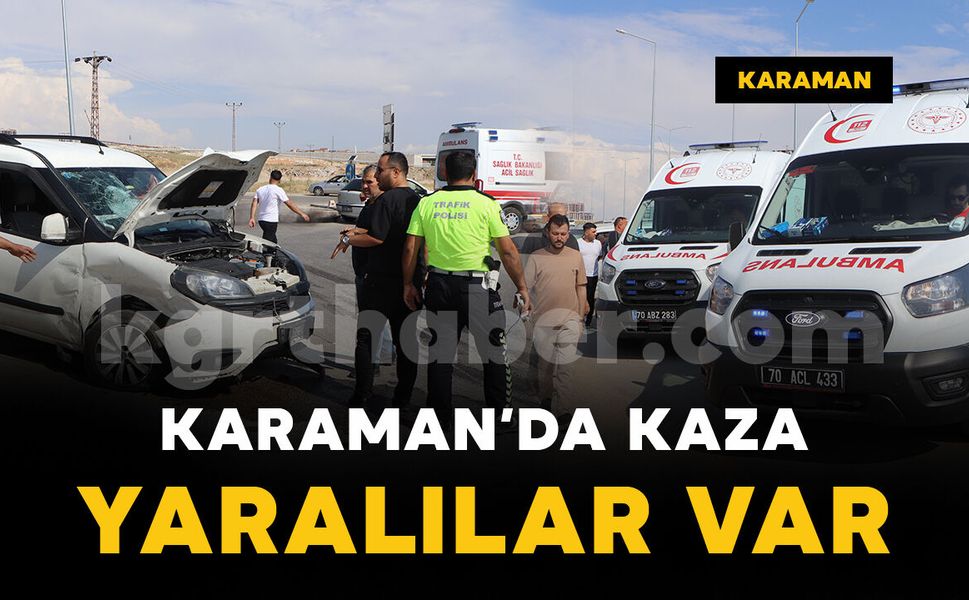 Tekmarsan Sanayi kavşağında kaza: yaralılar var