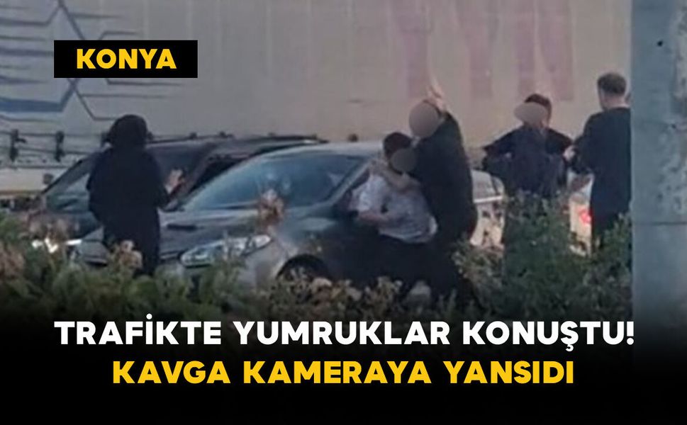 Trafikte Yumruklar Konuştu! Kavga Kameraya Yansıdı