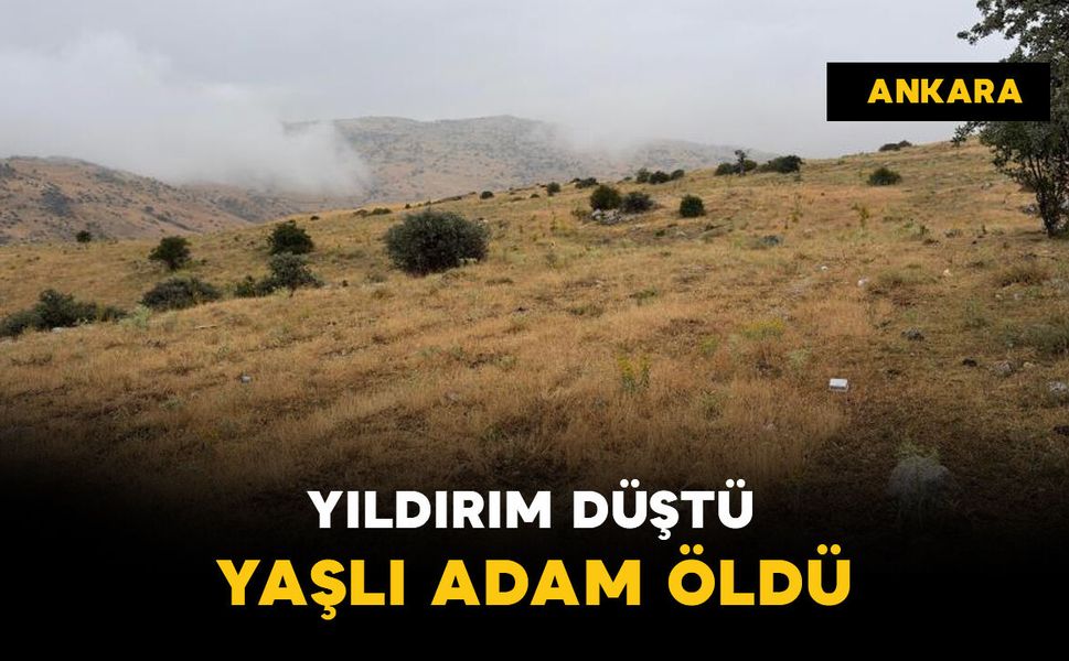 Yıldırım düştü: yaşlı adam öldü
