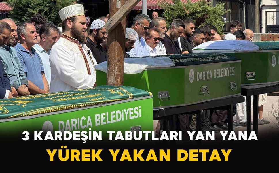 3 Kardeşin Tabutları Yan Yana: Yürek Yakan Detay